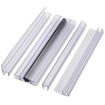 Glass door sealing air proof strip Bathroom Shower room glass door block anti-collision sealing magnetic rubber strip
