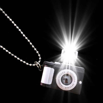 Camera necklace male tide hip hop Korean version of simple student pendant pendant with clothes ins Net red sweater chain female