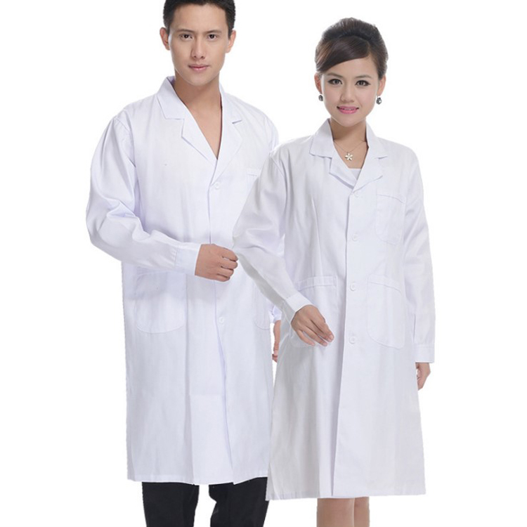 White Coat Doctor Uniforms for male and female doctors serving long sleeves winter workout medicine shop Nursing wear Experimental Clothing for Experimental Clothing