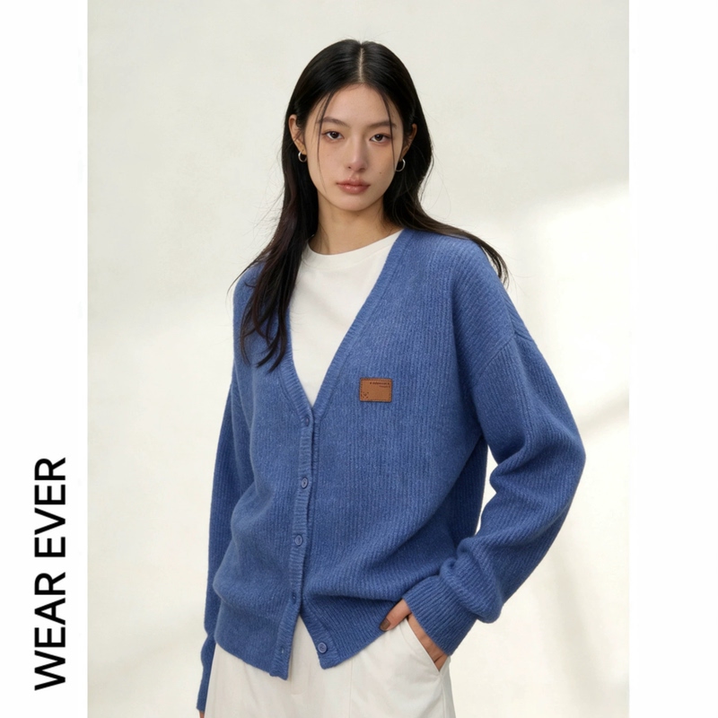 Wear Ever V-Neck Knitted Cardigan, Glutinous Velvet Soft Cardigan Jacket, Lazy Casual Knitted Sweater Wear Ever V-Neck Knitted Cardigan, Glutinous Velvet Soft Cardigan Jacket, Lazy Casual Knitted Sweater