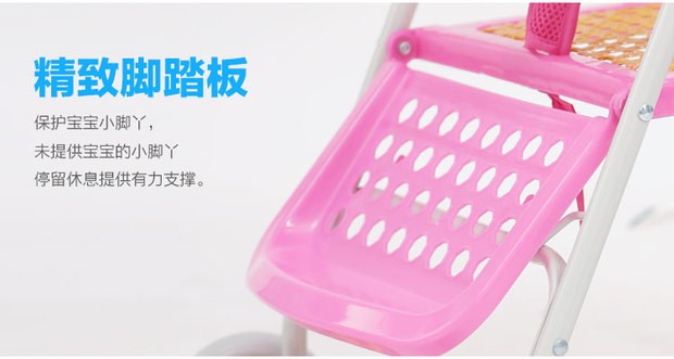 Xe đẩy em bé siêu nhẹ Mùa hè gấp 1-3 tuổi có thể ngồi ngả quần thoáng khí cho bé tạo dáng cho bé - Xe đẩy / Đi bộ xe đẩy ngồi cho bé