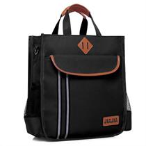 Student handbag carrying book bag homework middle school students large capacity canvas simple large book book bag three layers