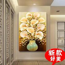 No box in house Vertical version of wall painting Living room hanging painting free of punching toilet washroom Atmospheric Fresco Wall Indoor Aisle
