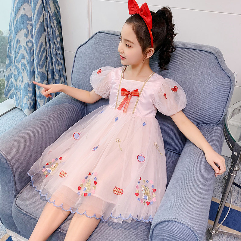 Girls Summer Dress 2023 New Snow White Summer Girl Dress Child Sunrise Summer Dress