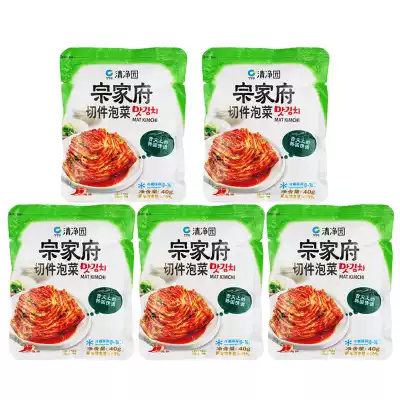 Qingjingyuan Zongjiafu Kimchi Korean authentic spicy cabbage food imported formula 40g * 5 full 4 servings
