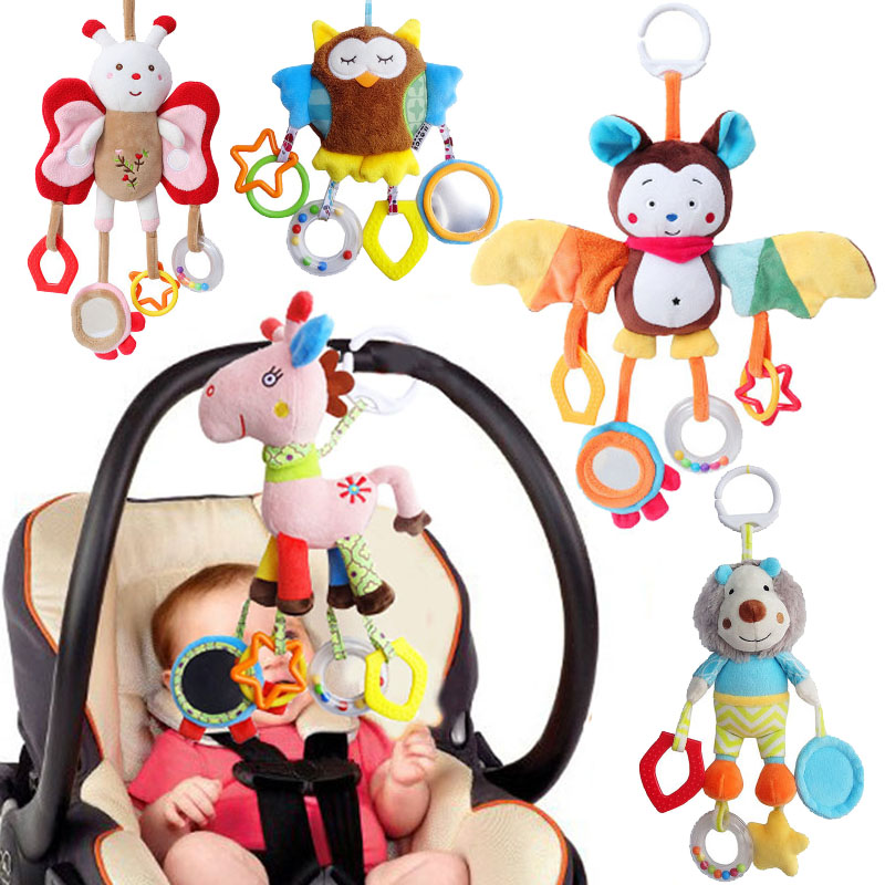 Baby bed hanging trolley pendant cute animal soothing hanging doll 01-year-old newborn baby educational toy