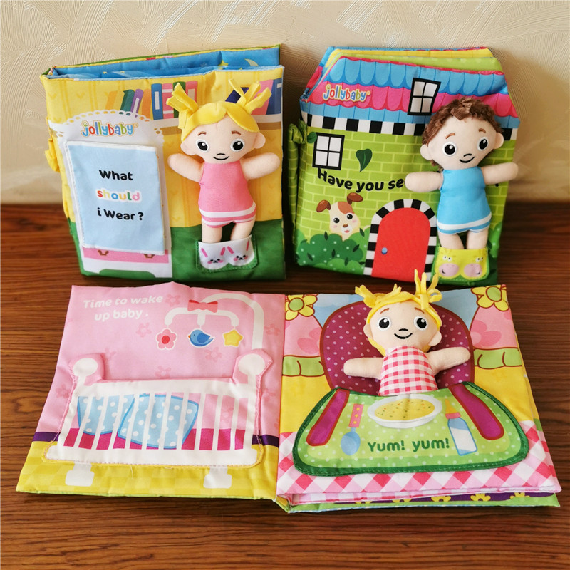 Baby stereoscopic handbag with loud paper ripping and not rotten, early teaching 01-2-3-year-old newborn baby puzzle toy