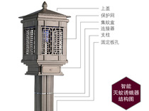 HSC-11 Park residential area LED mosquito trap lamp 220V AC desktop insecticidal lighting dual purpose
