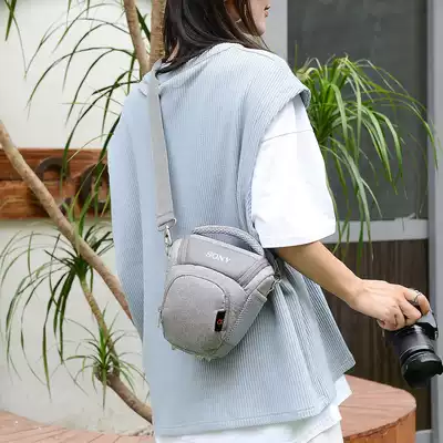 Sony micro single-eye camera camera bag single eye triangle bag a6000a7m2a7m3a7r2a9a7c portable shoulder photography bag