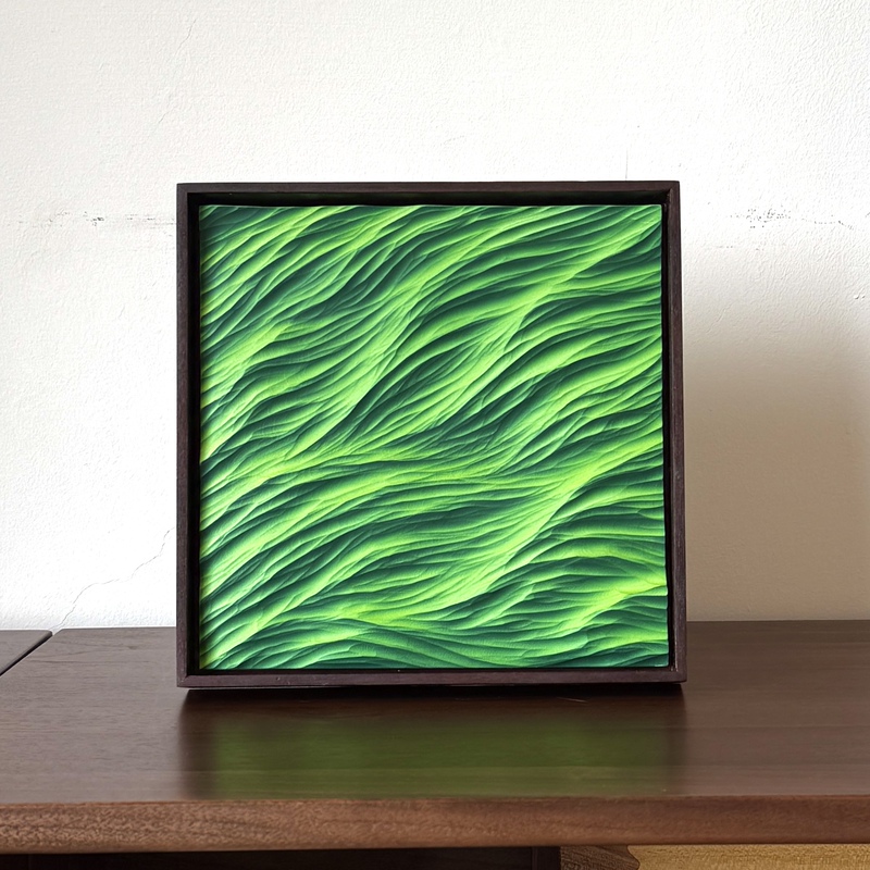 Wind Also | Grass Hanging Painting Ornament, Wind Blowing Wheat Waves, Bedroom Study Decoration, Texture Carving, Holiday Gift