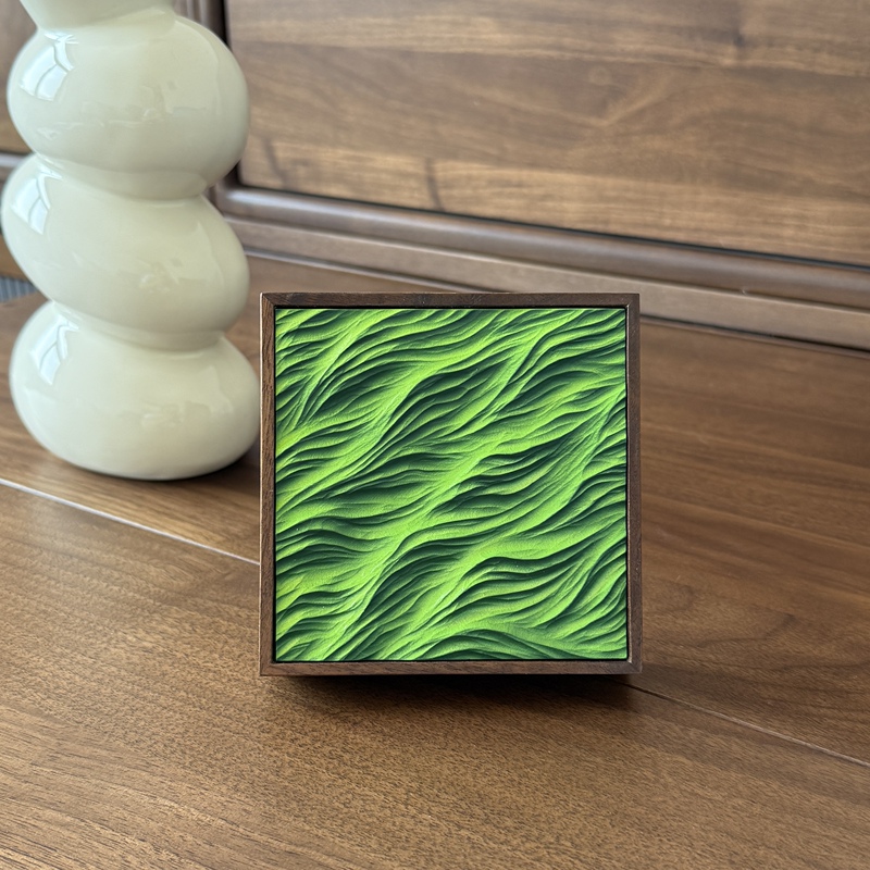 Wind Also | Grass Texture Painting 10cm Wind-Blown Wheat Waves Ornament Handicraft Desk Decoration Birthday Gift