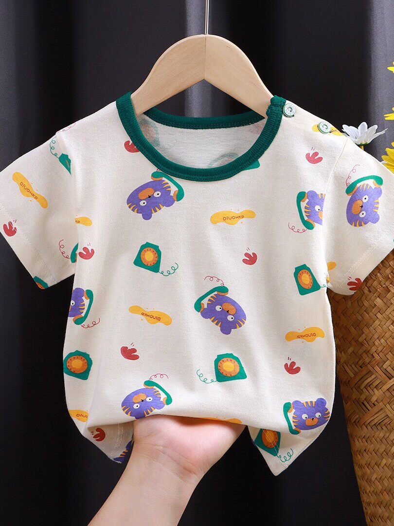 kids cotton short sleeve t shirt breathable summer tees for boys and girls kids cotton short sleeve t shirt breathable summer tees for boys and girls