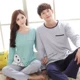 Đặc biệt hàng ngày các mẫu mùa xuân và mùa thu Đồ ngủ của phụ nữ cotton dài tay giản dị kích thước lớn phim hoạt hình nam phù hợp với dịch vụ nhà mùa đông