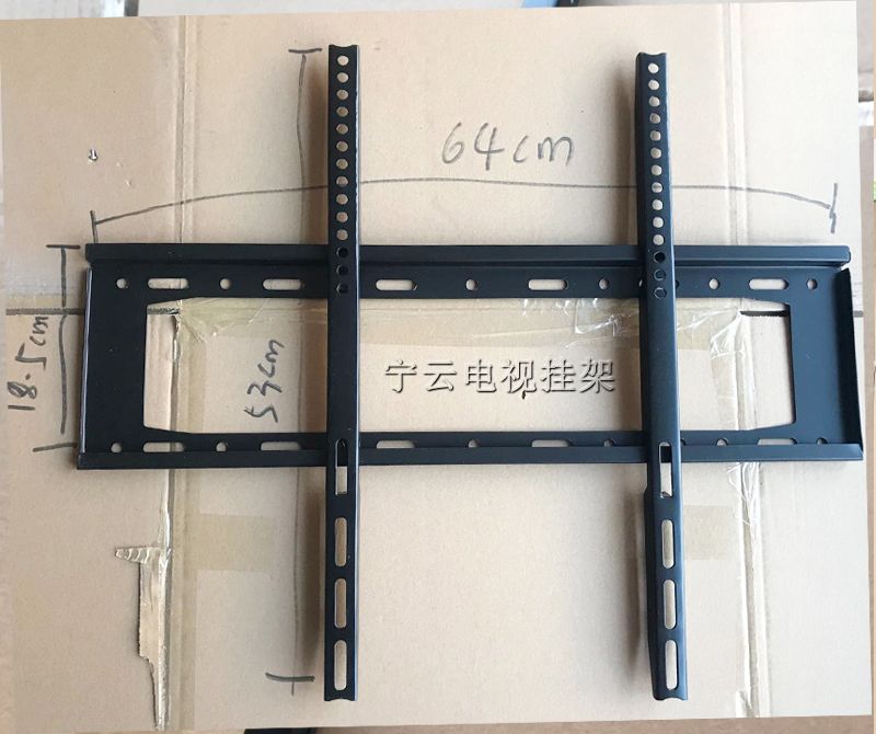 Khung lớn một mảnh khung vuông 55-80 inch Giá đỡ TV phổ quát khung treo tường phổ quát - Kính kính monster