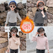 Childrens clothing 2020 autumn and winter new products thickened girls long-sleeved foreign air female baby blouses with undershirt garnter childrens weaters