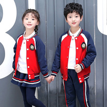 New school uniforms for primary and middle school students New school uniforms Chunqiu Ji Kindergarten class for summer boys girls Long sleeve sportswear group purchase