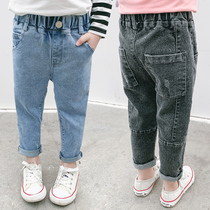 Girl Spring Autumn Jeans 2020 New Middle Children Fashion Elastic Small Leggings Pants 3 Children Baby Spring Long Pants 5