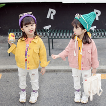 Girl Spring Clothing Jacket Children 2020 New Ocean Qi Children Spring Autumn Children Clothing 2 women Baby Han version Cowboy blouses 3