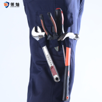Labor insurance pants security pants overalls pants men wear-resistant multiple pockets loose warm and dirty spring and summer long pants