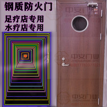 Soundproof door fireproof door Anti-theft burglary-in-door foot therapy bath Shop Bath Fireproof Door Fire Quick doors