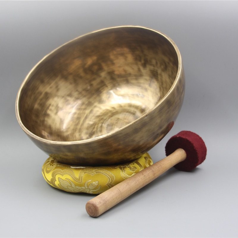 30cm Mantra Bowl Nepal Handmade Pure Copper SPA Sound Therapy Bowl Turning Sutra Practice Buddha Sound Bowl Copper Chime Bowl Yoga Supplies