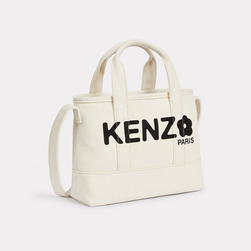Kenzo Kenzo Takada Autumn and Winter Floral Pattern Letter Logo Casual Simple Handbag Small Tote Bag