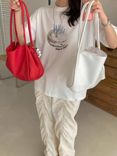 Южнокорейский товар, нейлоновая водонепроницаемая универсальная цветная сумка на одно плечо, сумка подмышку