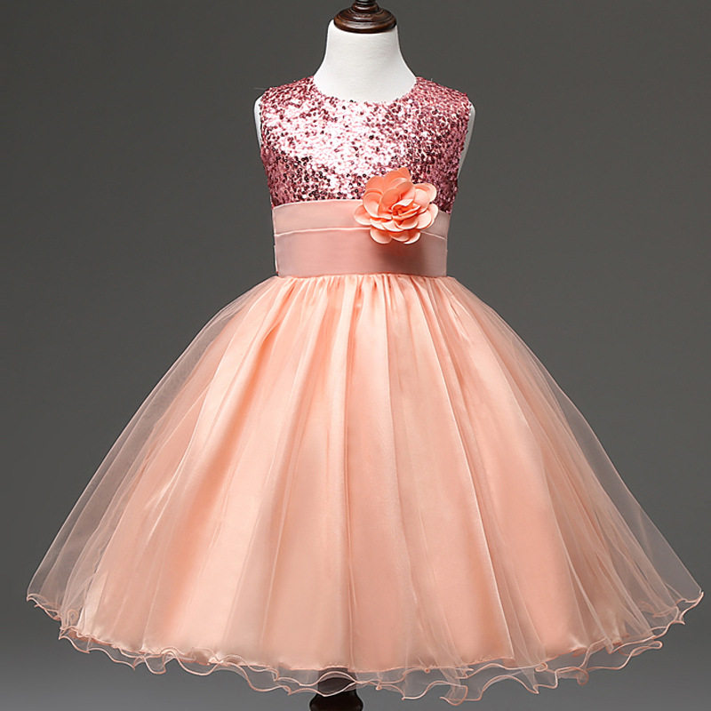 2021 new summer girls' dress piano performance costume graduation dress princess dress host fluffy yarn summer