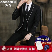 Casual Suit Men Suit Student Dress High School Graduation Gown male Inren Wind High School student Banfu South Korean Little West