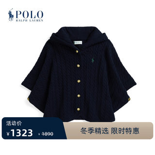 Ralph Lauren/拉夫劳伦婴童 25年秋季绞花编结棉连帽斗篷RL43690