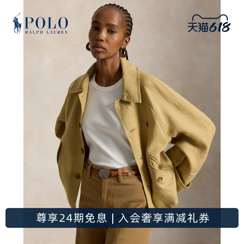 Ralph Lauren/Ralph Lauren Women's Clothing 26Th Summer Linen Jacket Rl27955