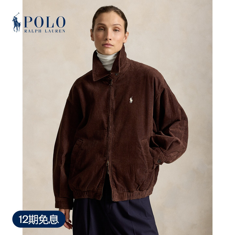 Ralph Lauren/Ralph Lauren Women's 26Th Winter Loose Fit Cotton Corduroy Jacket Rl28457 Ralph Lauren/Ralph Lauren Women's 26Th Winter Loose Fit Cotton Corduroy Jacket Rl28457