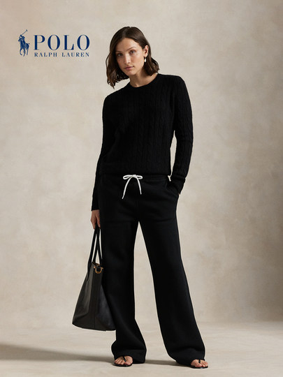 Ralph Lauren/Ralph Lauren Women's 2026 Early Spring Drawstring Wide-Leg Sweatpants Rl27546