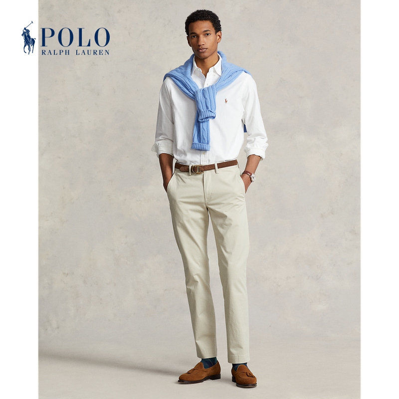 Ralph Lauren/Ralph Lauren Men's Classic Stretch Straight-Leg Khaki Pants