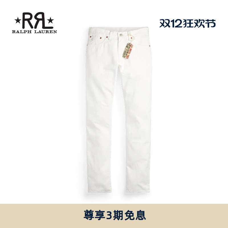 RRL Men's Classic Slim Fit Cotton Jeans RL90243