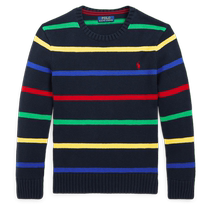 Ralph Lauren boys 24-year-old autumn striped cotton sweater RL42043