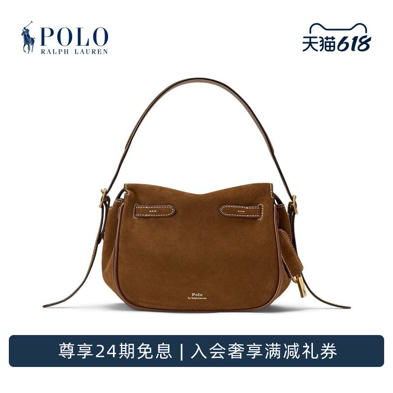 【Polo Id】Ralph Lauren/Ralph Lauren Women's Classic Cow Suede Mini Crossbody Bag 【Polo Id】Ralph Lauren/Ralph Lauren Women's Classic Cow Suede Mini Crossbody Bag