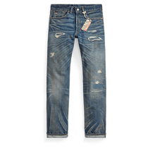 RRL Mens Classic Hawley straight fit selvedge cotton jeans RL92488