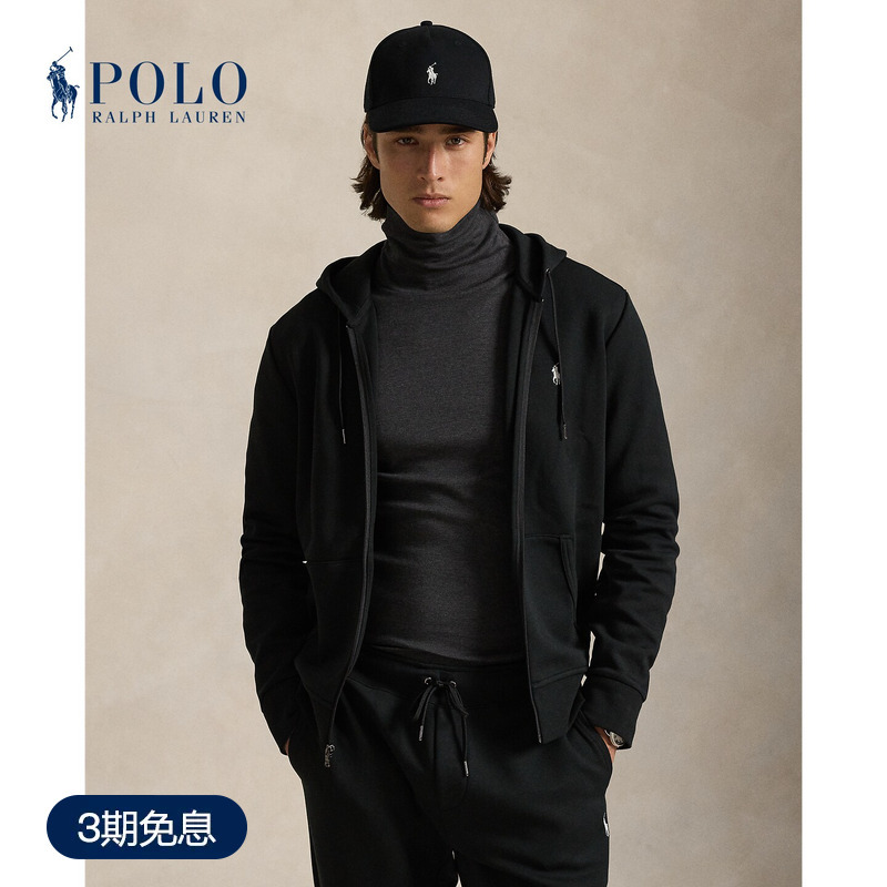 Ralph Lauren/Ralph Lauren Men's Classic Double-Sided Knit Full-Zip Hoodie Rl15979