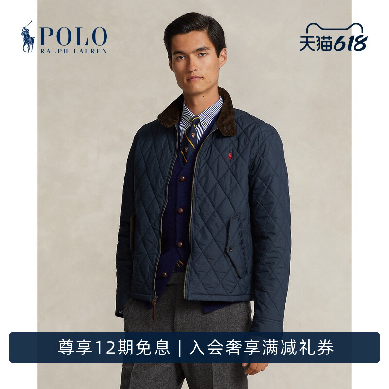 Ralph Lauren/Ralph Lauren Men's Classic Water-Resistant Quilted Jacket Rl17381 Ralph Lauren/Ralph Lauren Men's Classic Water-Resistant Quilted Jacket Rl17381