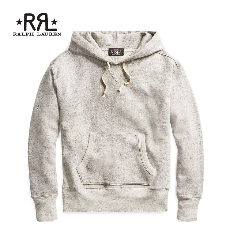 Rrl Men's Classic Fleece Hooded Sweatshirt Rl90245