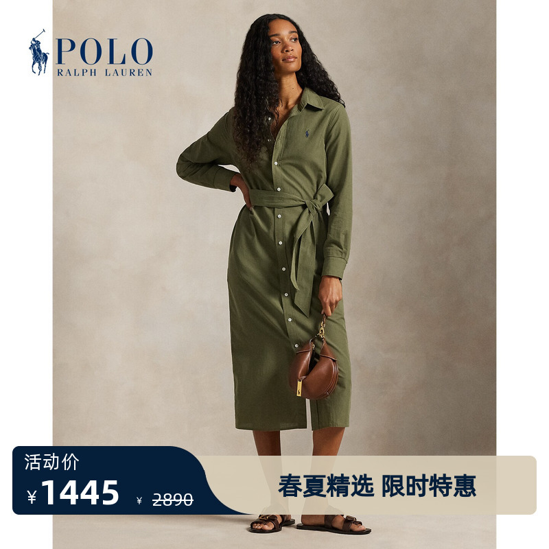 Ralph Lauren/Ralph Lauren Women's 2026 Early Spring Belted Shirt Dress Rl27509