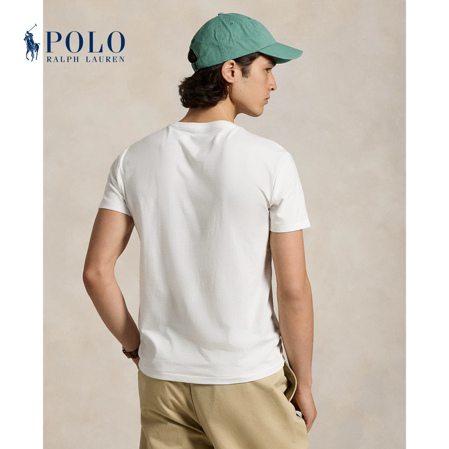 Классическая футболка с коротким рукавом, по форме прилегающая, Ralph Lauren