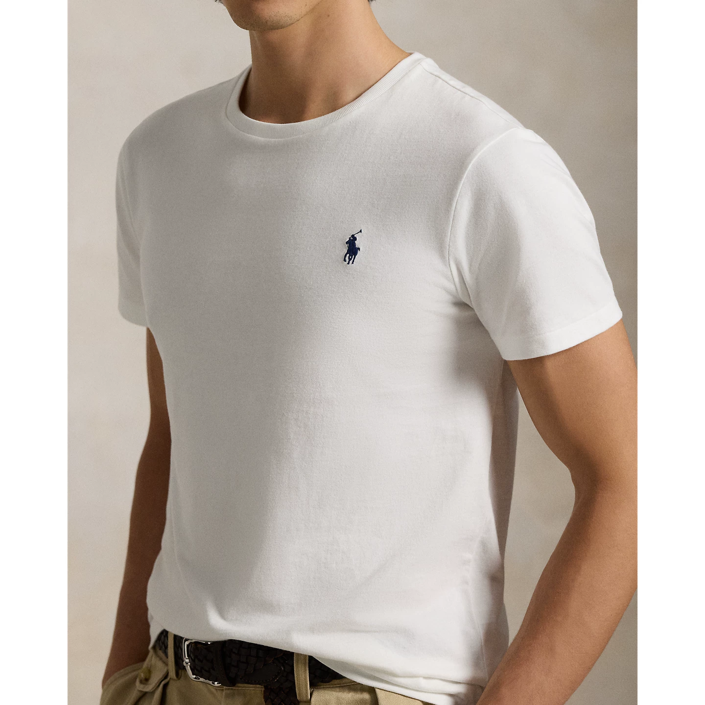 Классическая футболка с коротким рукавом, по форме прилегающая, Ralph Lauren