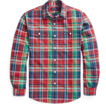Ralph Lauren Mens 24 Spring Classic Plaid Cotton Oxford Cloth Shirt RL17908