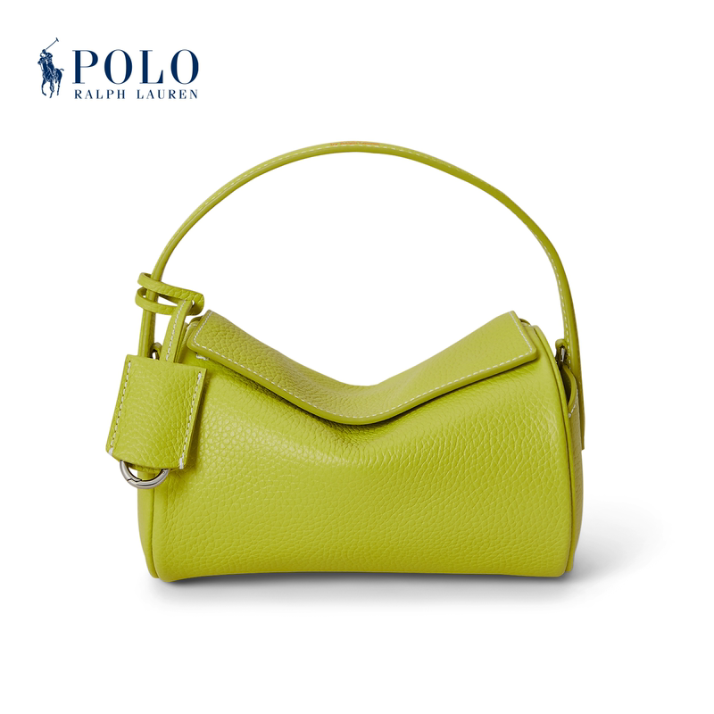 【Polo Play】Ralph Lauren/Ralph Lauren Women's 26 Spring Leather Mini Crossbody Cylinder Bag
