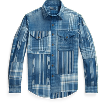 Ralph Lauren Mens 24 Early Spring Classic Cotton Patchwork Work Shirt RL17750