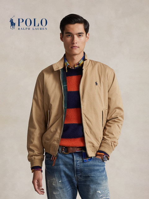 Ralph Lauren/Ralph Lauren Men's Classic Twill Stand Collar Jacket RL17873