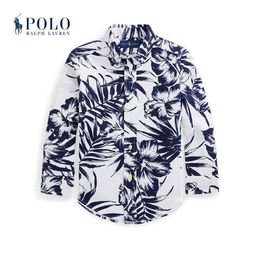 Ralph lauren, весенняя рубашка для мальчиков, 21 года, ткань оксфорд