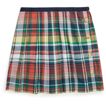 Ralph Lauren Girls 24 Spring Cotton Plaid Pleated Skirt RL41352